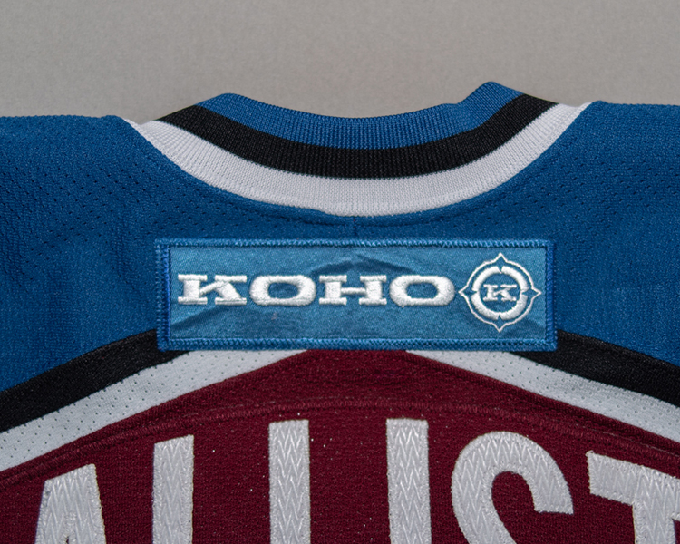 Colorado Avalanche 2002-2003 game worn tagging